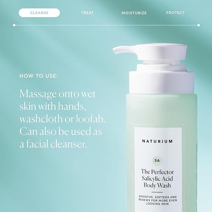Naturium The Perfector Salicylic Acid Body Wash, Gentle & Smoothing Cleanser - Image 6