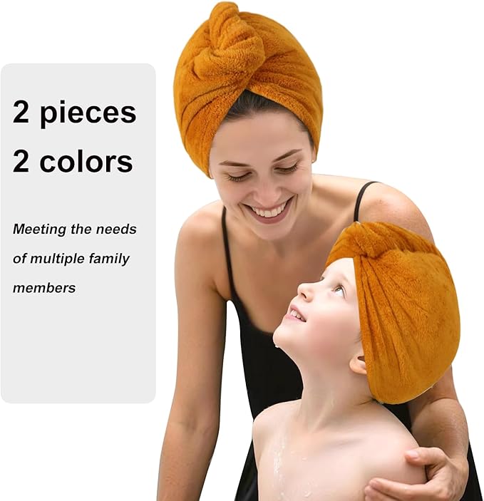 Microfiber Hair Drying Towel Wrap - Image 5