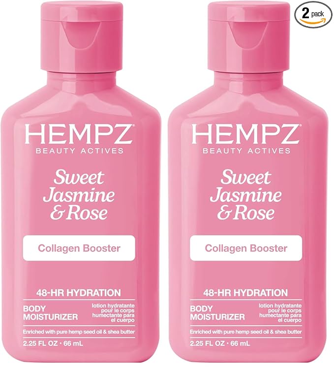 Hempz Mini Collagen-Infused Jasmine & Rose Body Moisturizer, 2.25 oz by Hempz