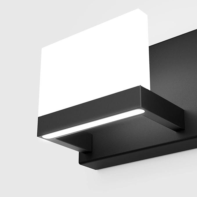 Tipace 5 Lights Modern Black Vanity Light Up and Down Black LED Vanity Light - Image 5