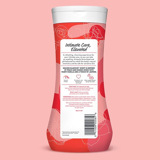 Summer's Eve Golden Glamour All-Over Daily Feminine Wash, pH-Balanced Body Wash - Image 7