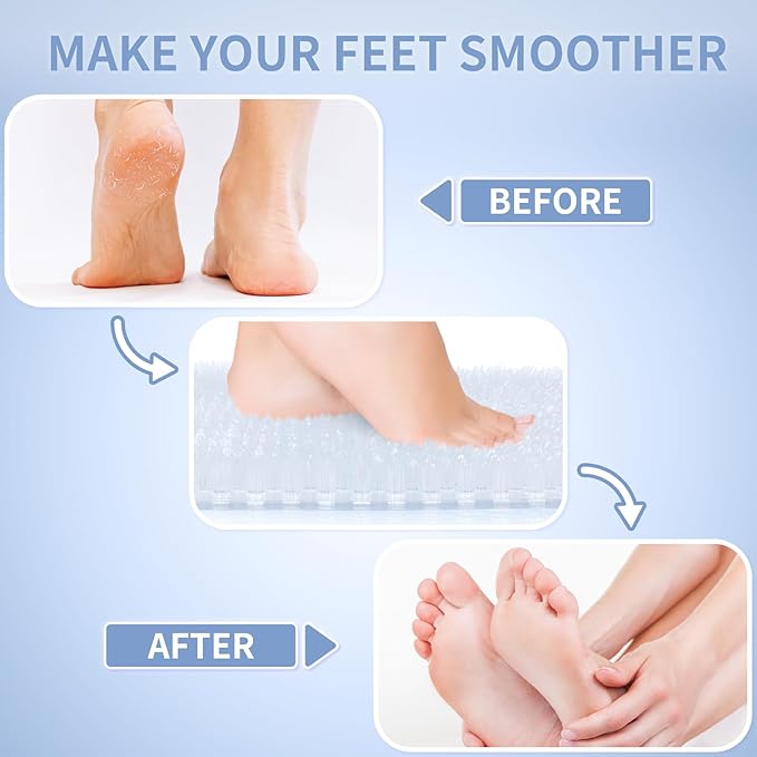Yolife Shower Foot Scrubber Mat, Anti-Slip Bath Mat - Image 2
