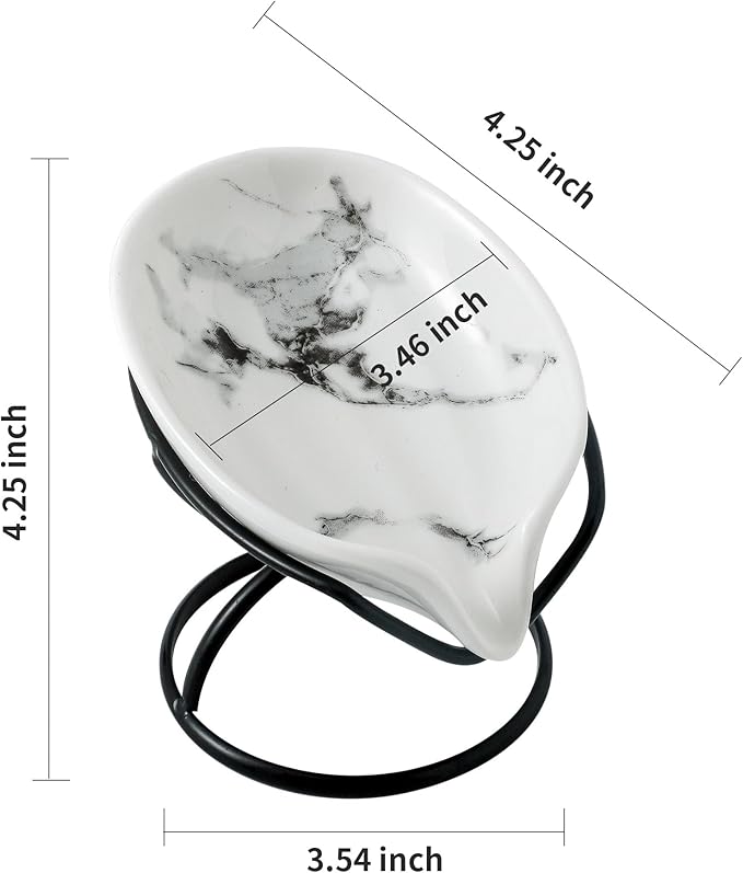 Dobbyby Leaf-Shaped Soap Dish – Premium Ceramic Soap Bar Holder - Image 5