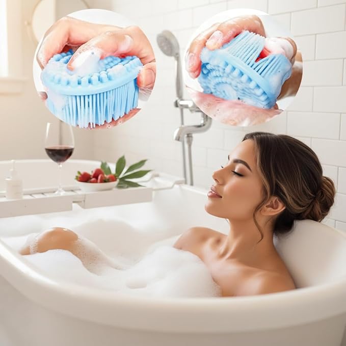 Silicone Body Scrubber 6 Pack Silicone Loofah Exfoliating Body Scrubber Soft - Image 4