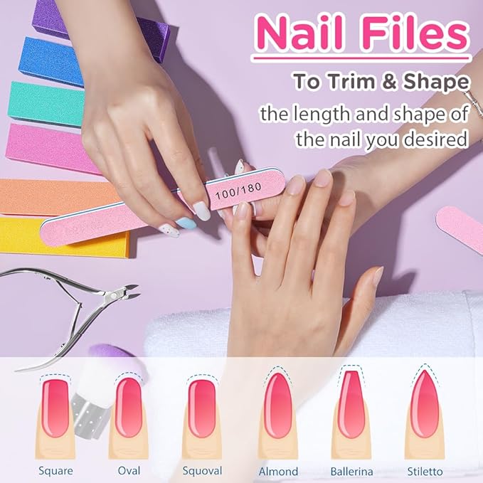 TsMADDTs Nail Buffers and Files, Professional Manicure Tools Kit, Nail Care - Image 3