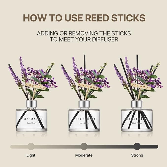 COCODOR Lavender Reed Diffuser/Refreshing Air/6.7oz/1Pack / Home Fragrance - Image 4
