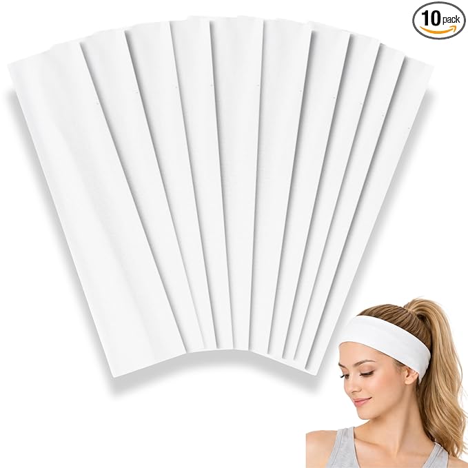 Styla Hair Headbands for Women Stretch Fashion Head Bands 10 Pack Non-Slip Head by StylaHair