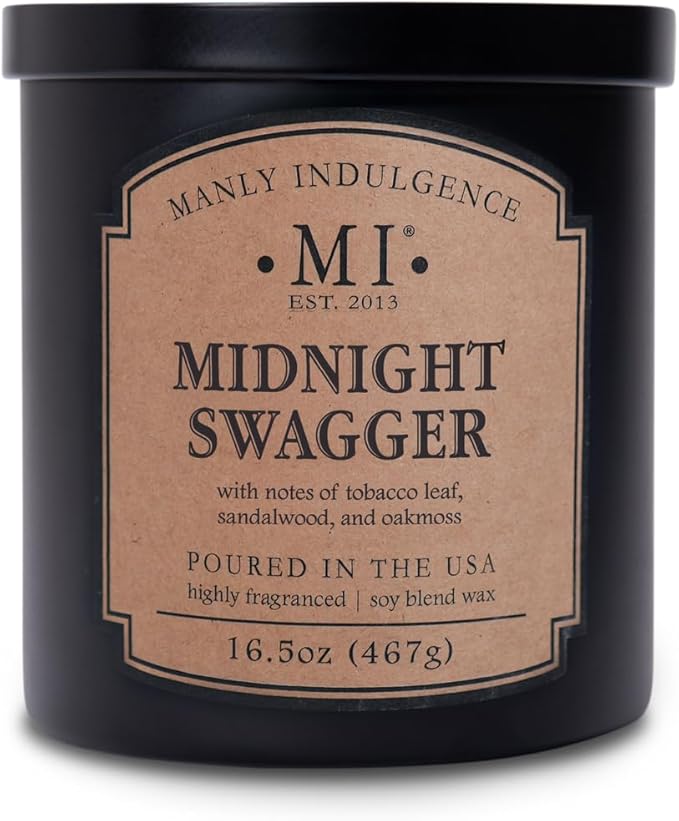 Manly Indulgence Midnight Swagger Scented Candles by ManlyIndulgence