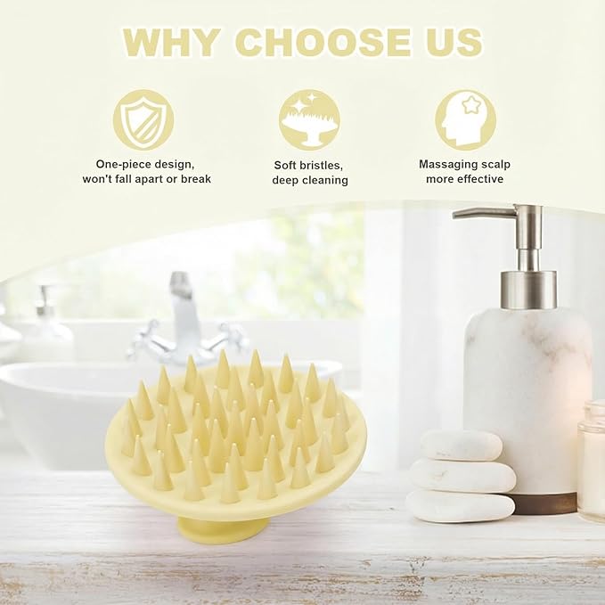 Silicone Scalp Massager Shampoo Brush, Scalp Brush - Image 6