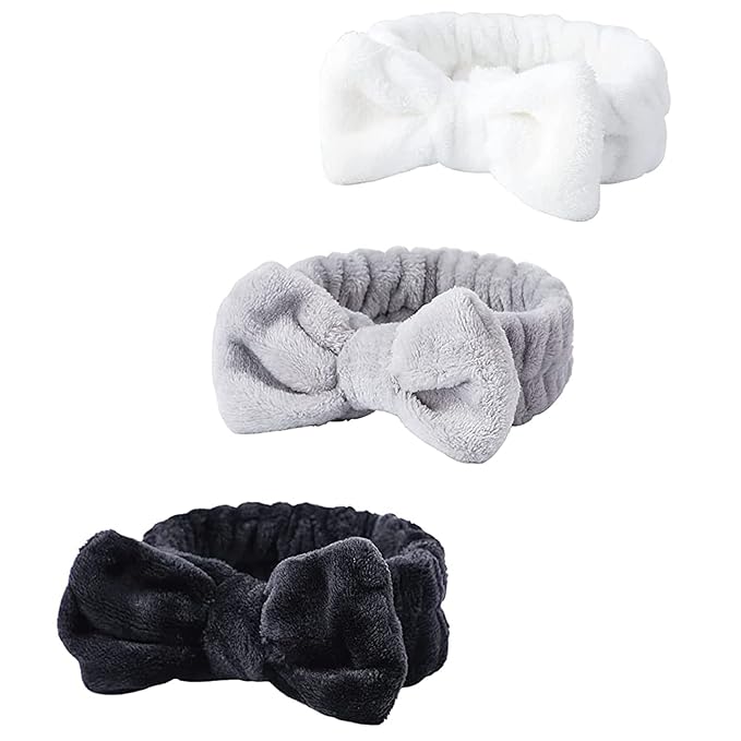 WSYUB Spa Headband, Fluffy Makeup Headbands, Slumber Party Supplies, Facial by WSYUB