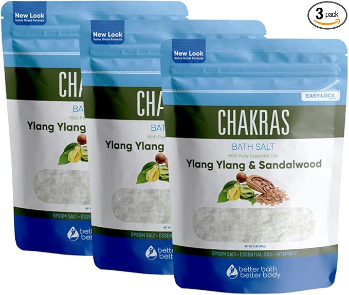 Chakras Bath Salt USP Epsom Salt by BetterBathBetterBody