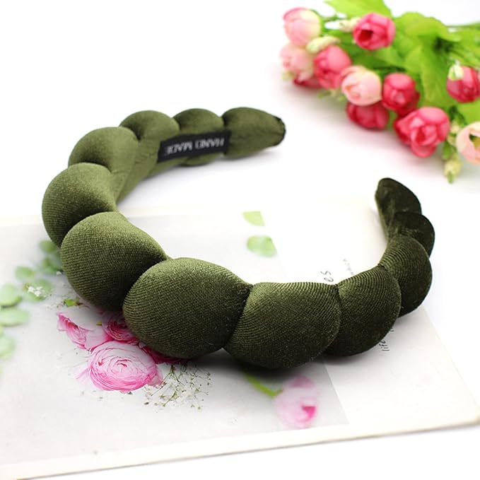 Fashion Headbands for Women Padded Fabric Hair Bands Wide Velvet Non Slip - Image 4