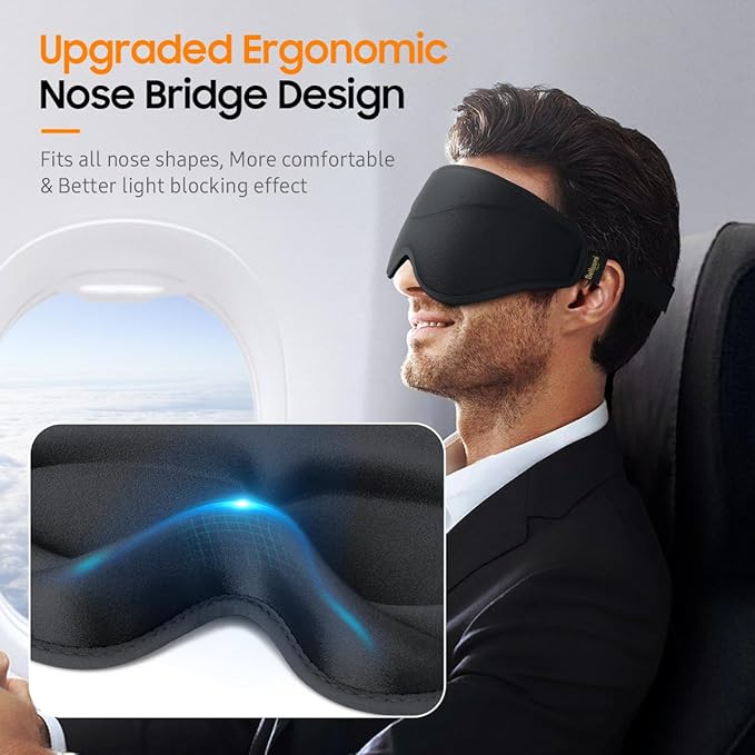 Sleep Mask, Premium Eye Mask for Sleeping, Total Blackout, Super Soft Comfort - Image 5