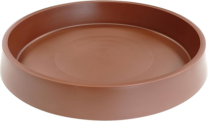 Plant Saucer Tray for Ceramic Plastic Pots, 18 inch Plant Saucers for Indoors by Bleuhome
