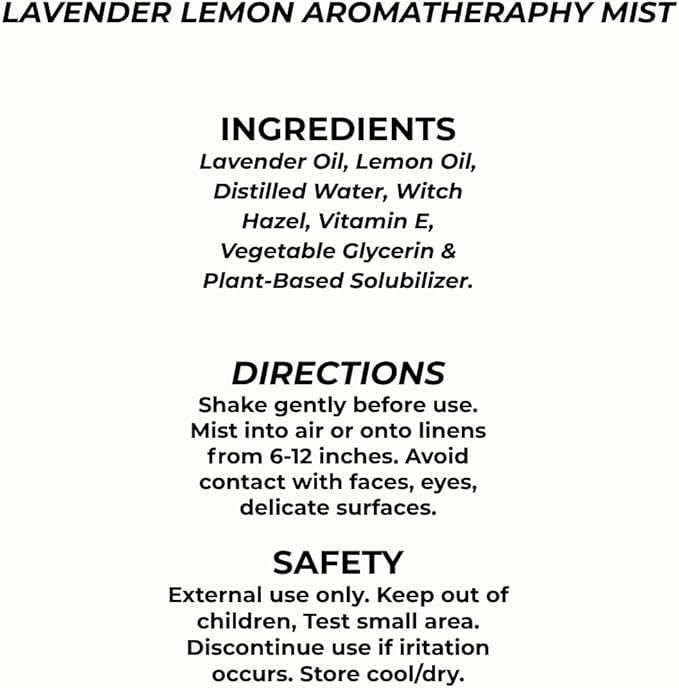 AIYE Essentials Lavender and Lemon Essential Oil Spray, 100% Pure Aromatherapy - Image 5