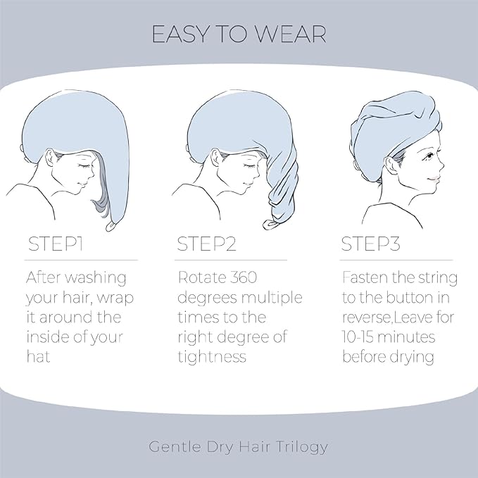 MaopaoBeauty 2 Pack Large Microfiber Hair Towel Wrap, Quick Dry Hair Towels - Image 8
