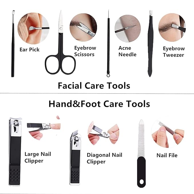 Nail Clipper Kit Nail Care Set for Men Women Nail Clipper Set Manicure Kit - Image 4