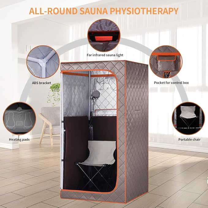 Portable Infrared Sauna, Full Size Far Infrared Sauna, Full Body Personal Home - Image 4