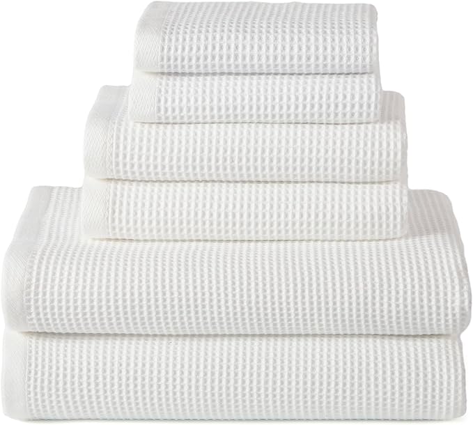 ecolook 6-Piece Towel Set, 100% Cotton, 31“x63” | 2 Bath Sheets, 2 Hand Towels by Unknown