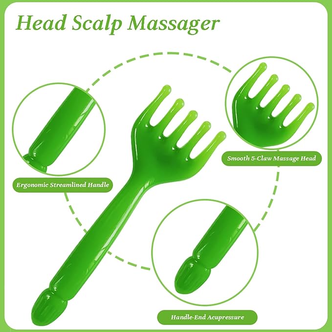 GSHOW Scalp Massager Handheld Comb Resin Relax Massage Tool - Image 3
