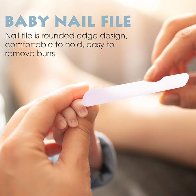 Baby Nail Clippers Set with Cute Case, Infant Fingernail and Toenail File Kit - Image 6