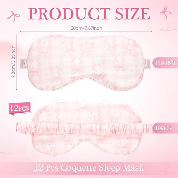 Honeydak 12 Pcs Silk Sleep Masks - Image 2