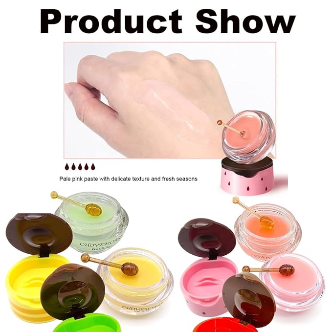 1 Pack Watermelon Lip Balm Honey Pot, Vitamin E Lip Masks & Moisturizing - Image 6