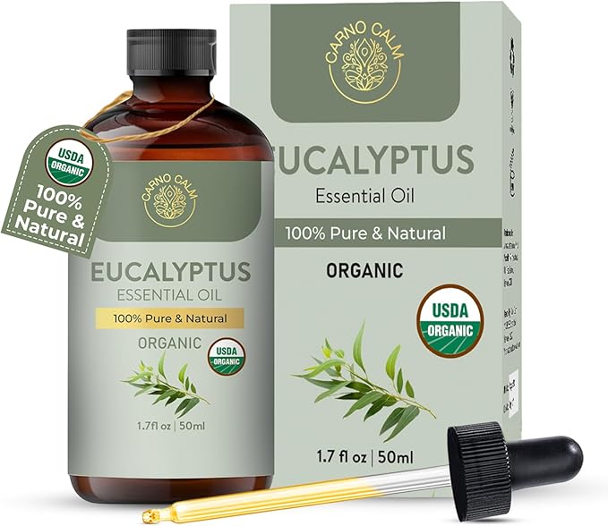 Eucalyptus Essential Oil | USDA Certified Organic Eucalyptus Oil | Ideal by CarnoCalm