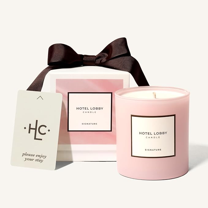 Hotel Lobby Signature Candle – Luxury Hand-Poured 9.75oz Soy Wax by HotelLobbyCandle