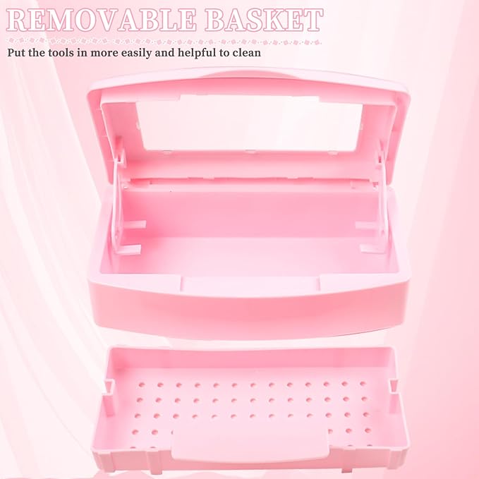 Nail Tool Sterilizer Box, Plastic Sterilizing Tray, Plastic Clean Sterilizing - Image 2