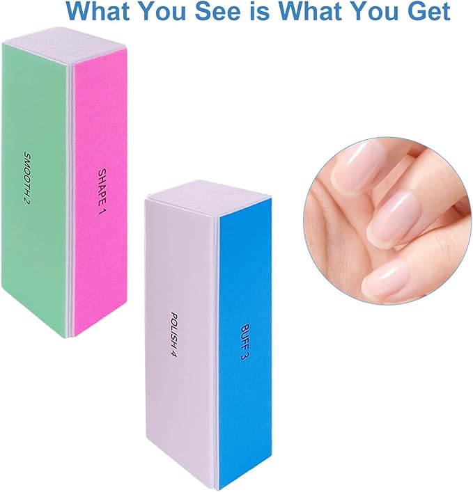 4 Way Nail Buffer Block, Nail Shine Buffers Blocks Files - Image 2