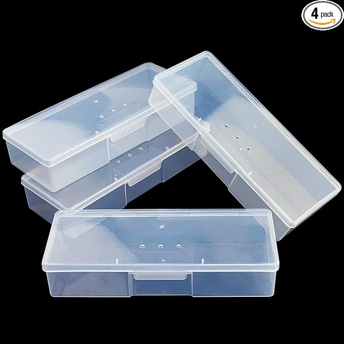 Lokyango Clear Manicure Tool Box, Personal Nail Box Storage Case by Lokyango