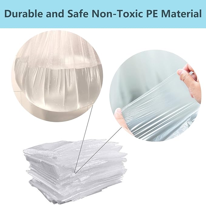 50 Pieces Disposable Plastic Sheeting, - Image 4