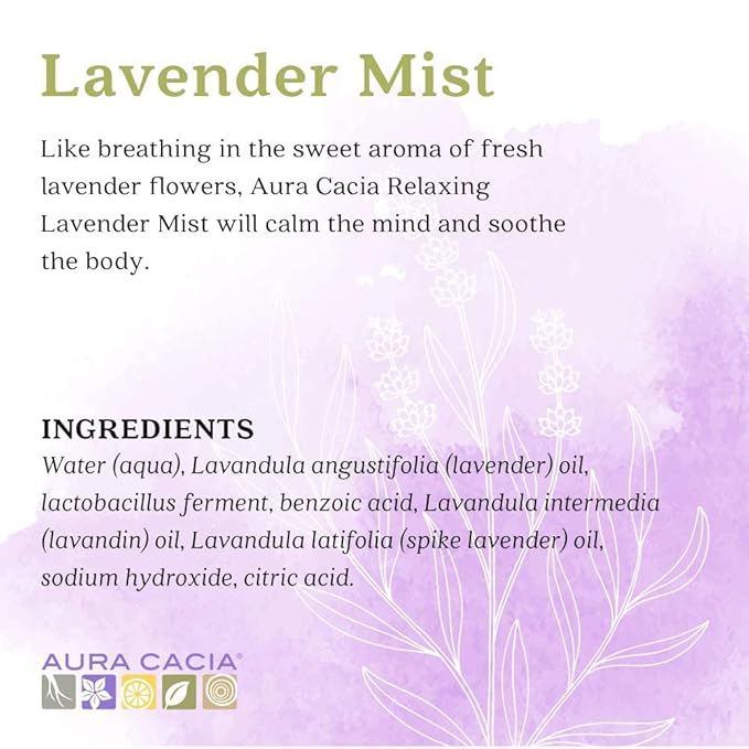 Aura Cacia Relaxing Lavender Aromatherapy Mist, Lavender Pure Essential Oils - Image 7