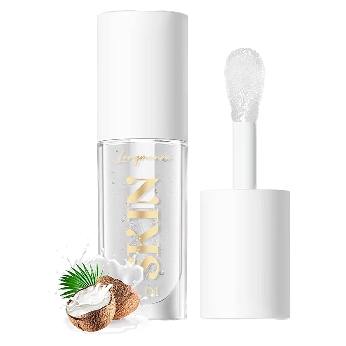 LANGMANNI Moisturizing Lip Oil, No-Sticky Lip Gloss Lip Balm Lip Care, Fruit by LANGMANNI