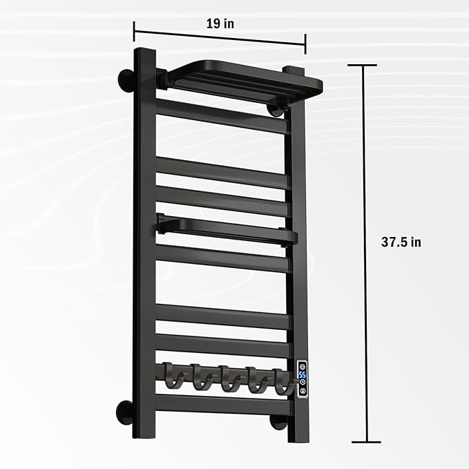 Electric Towel Warmer Rack for Bathroom, 110V 150W Heated Towel Rack - Image 2