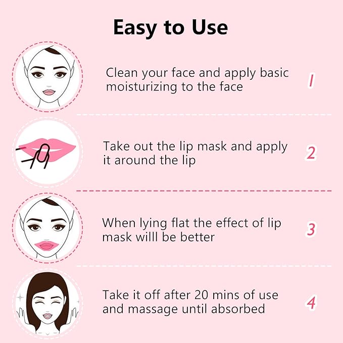 Adofect Moisturizing & Hydrating lip Masks Set 30 PCS, Collagen Crystal Lip - Image 8