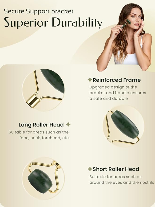 Face Roller & Gua Sha Facial Tools, Face Massager - Image 4