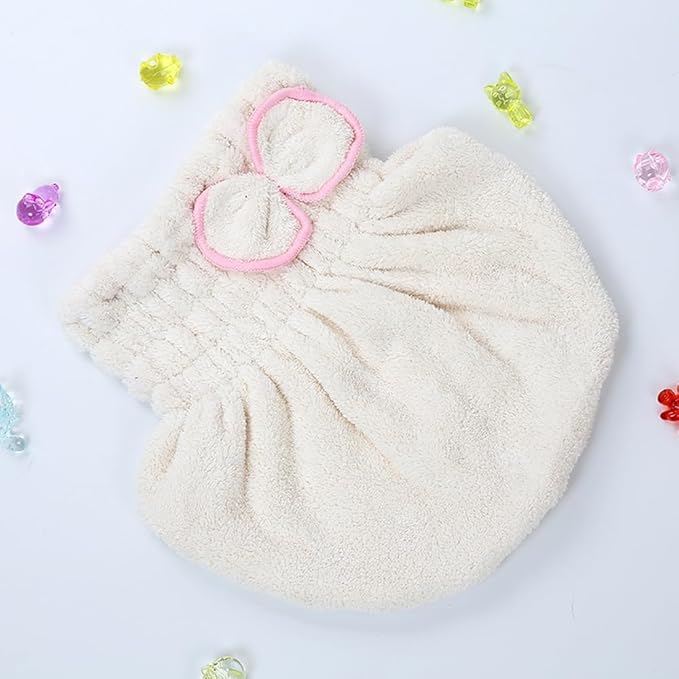 2-Pack Super Absorbent Hair Drying Cap, Microfiber Hair Towel Caps Fast Drying - Image 5