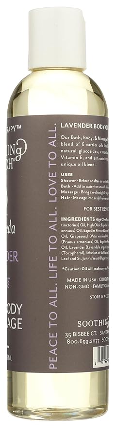 Soothing Touch Bath Body & Massage Oil, Calming Lavender - 8 Oz - Image 6