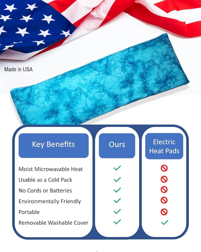 Microwavable Corn Filled Heating Pad and Cold Pack/Washable 100% Cotton Cover - Image 6