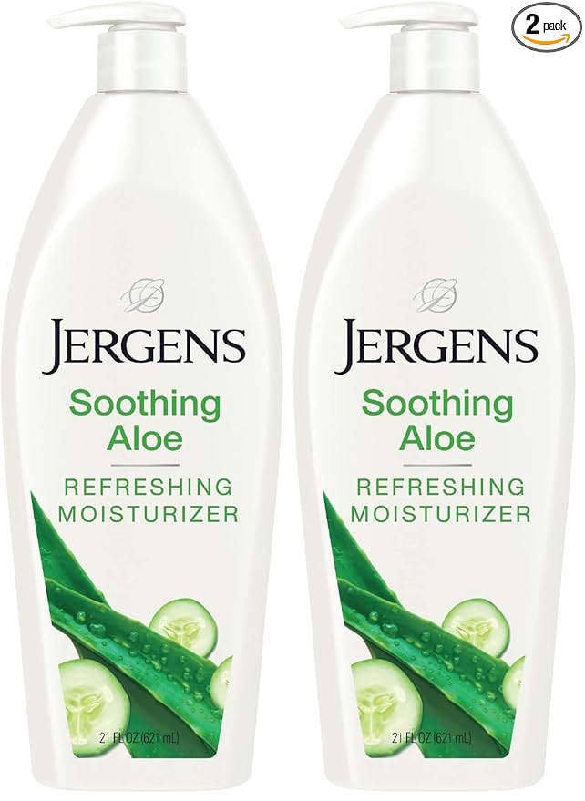 Jergens Soothing Aloe Body Lotion, Aloe Vera Body and Hand Moisturizer by Jergens