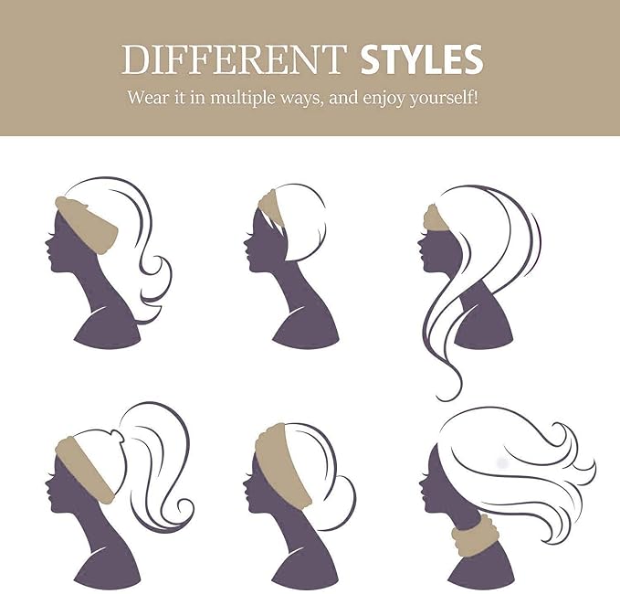 GiLi 2 Pack Wide Headbands for Women Boho African Knotted Non Slip Fashion Hair - Image 5