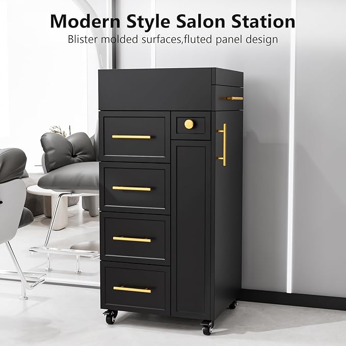 OmySalon Salon Trolley Cart, Hair Styling Station - Image 7