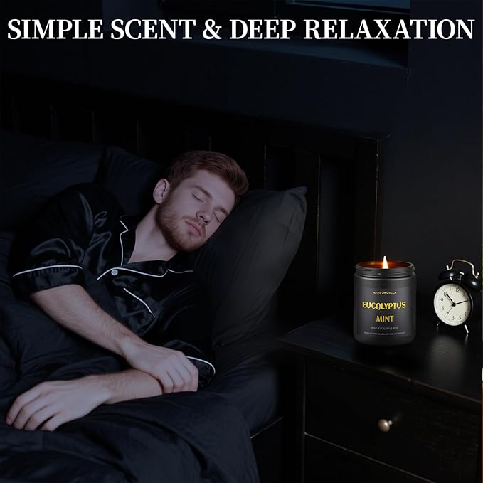 Scented Candles for Men, 4 Pack Mens Candle Set, Soy Candles for Home Scented - Image 4
