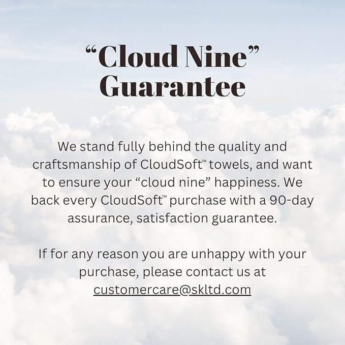 SKL Home CloudSoft 100% Cotton Luxury 6-Piece Towel Set, 600 GSM, Ultra Plush & - Image 10