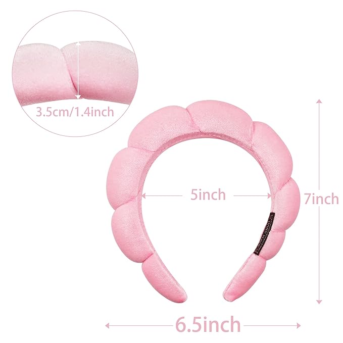 Ayesha Spa Headband for Women Sponge Headband for Washing Face Clouds Soft - Image 6