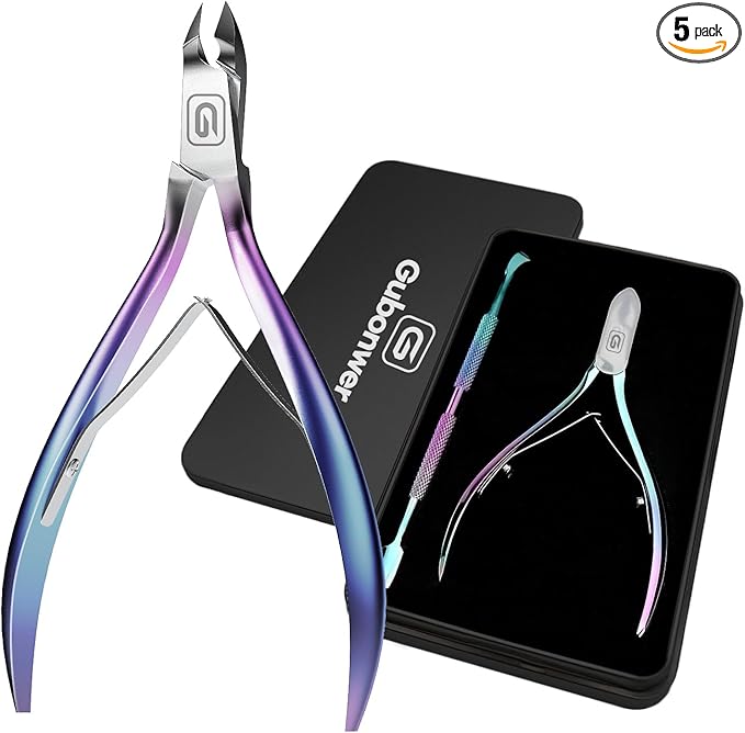 Cuticle Trimmer 3/4 Jaw Extremely Sharp Cuticle Nippers Scissors Stainless by Gubonwer