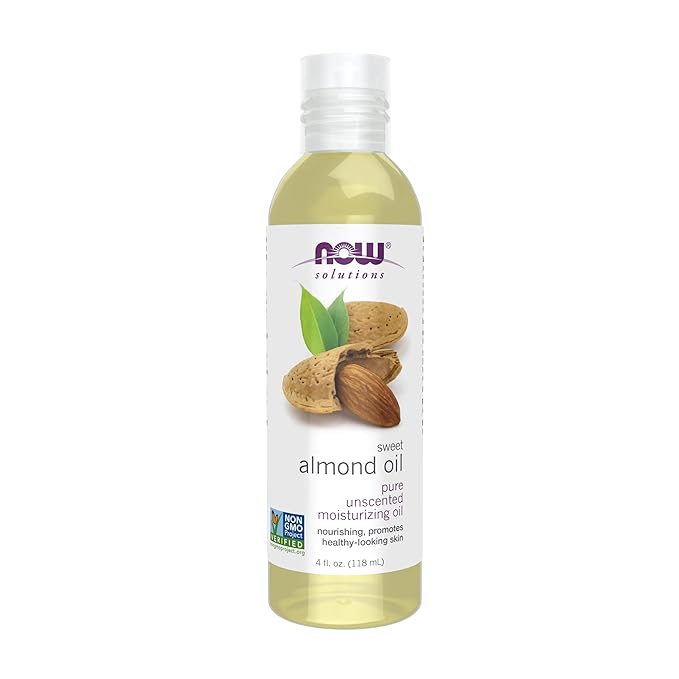 NOW Foods Solutions, Sweet Almond Oil, 100% Pure Moisturizing Oil, Promotes by NOW
