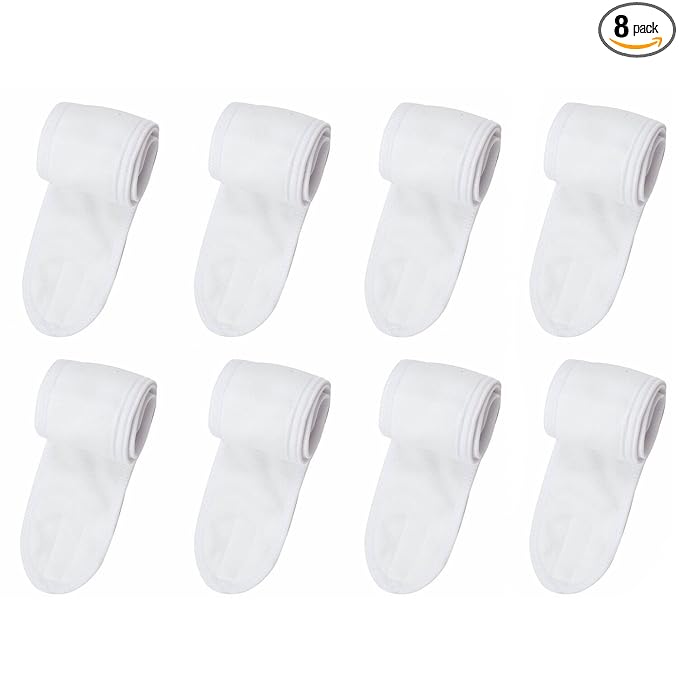 8 Pack Spa Facial Headband Whaline Head Wrap Terry Cloth Headband Stretch Towel by Unknown